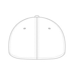 OTTO 94-737 ’OTTO A-Flex’ Fitted 6 Panel Low Profile Baseball Cap - White - White / 7’’ - 7 1/4’’