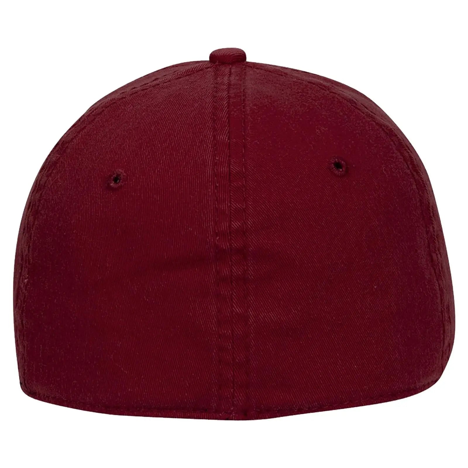 OTTO 94-737 ’OTTO A-Flex’ Fitted 6 Panel Low Profile Baseball Cap - Maroon - Maroon / 7’’ - 7 1/4’’