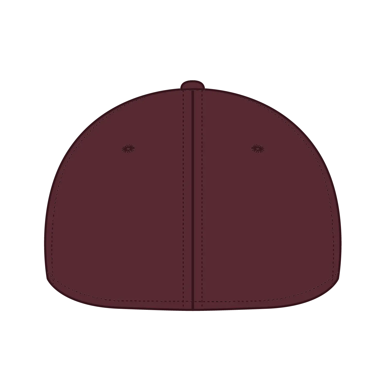 OTTO 94-737 ’OTTO A-Flex’ Fitted 6 Panel Low Profile Baseball Cap - Maroon - Maroon / 7’’ - 7 1/4’’