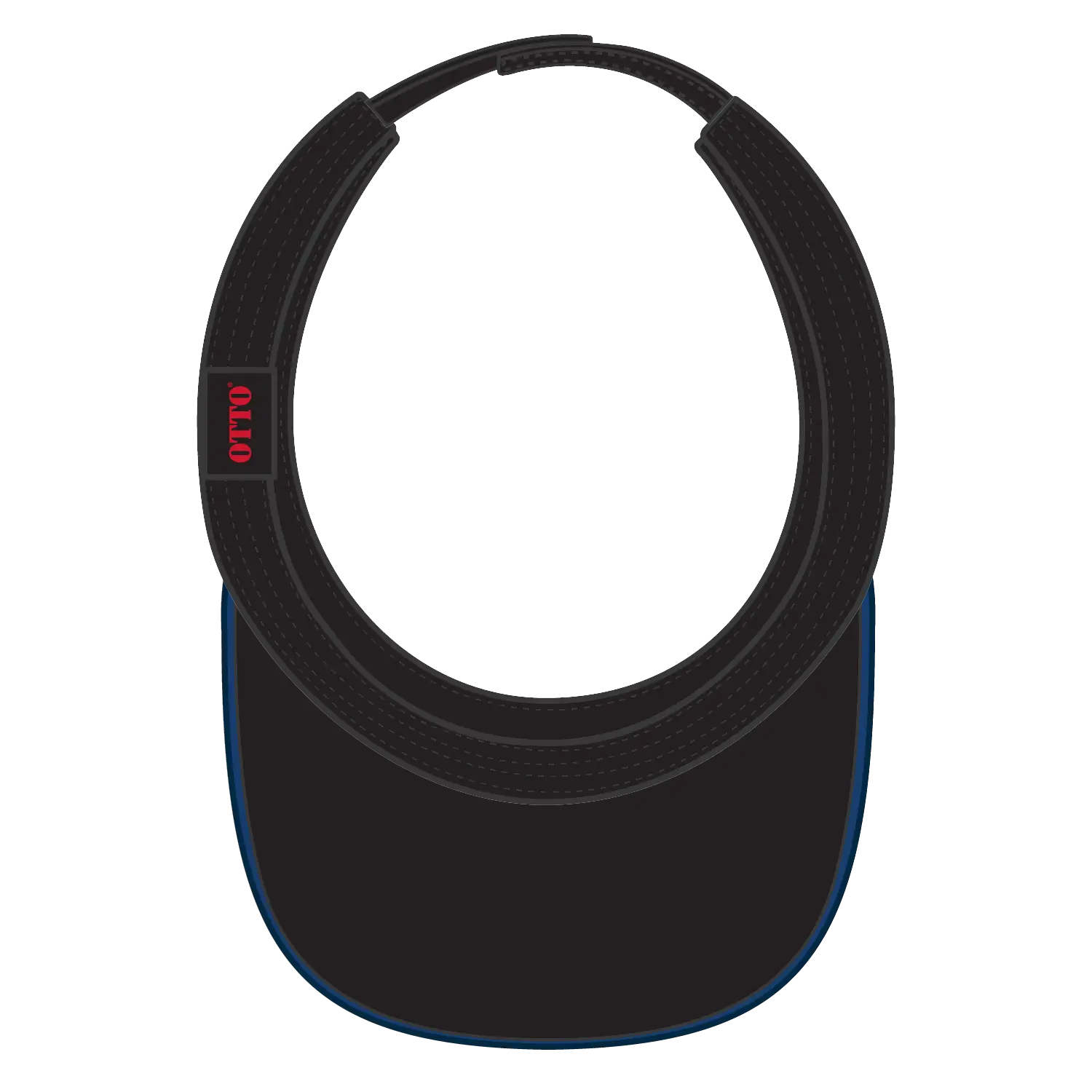 OTTO 95-543 Sun Visor - Blk/Ryl/Red - Blk/Ryl/Red / 6 1/2’’ - 7 5/8’’