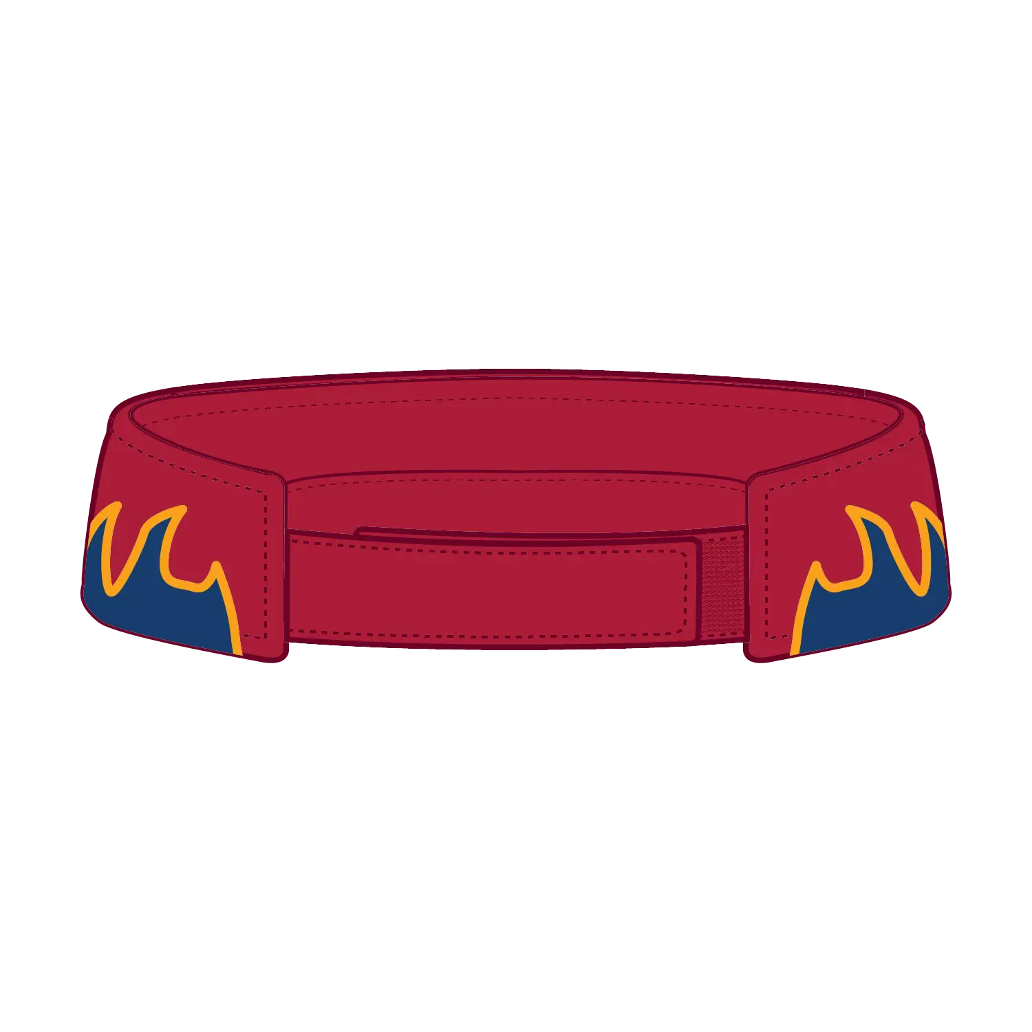 OTTO 95-543 Sun Visor - Red/Ryl/Gld - Red/Ryl/Gld / 6 1/2’’ - 7 5/8’’