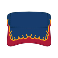 OTTO 95-543 Sun Visor - Ryl/Red/Gld - Ryl/Red/Gld / 6 1/2’’ - 7 5/8’’