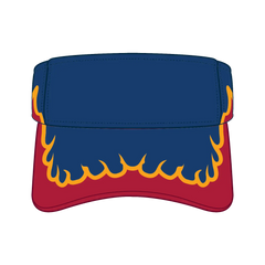 OTTO 95-543 Sun Visor - Ryl/Red/Gld - Ryl/Red/Gld / 6 1/2’’ - 7 5/8’’