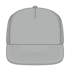 OTTO 9505-1 ’OTTO Snap’ 5 Panel Pro Style Snapback Cap - Gray - Gray / 7 3/8’’ - 7 5/8’’