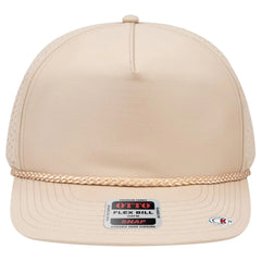 OTTO 9505-1 ’OTTO Snap’ 5 Panel Pro Style Snapback Cap - Khaki - Khaki / 7 3/8’’ - 7 5/8’’