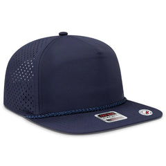 OTTO 9505-1 ’OTTO Snap’ 5 Panel Pro Style Snapback Cap - Navy - Navy / 7 3/8’’ - 7 5/8’’