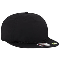 OTTO 9505-2 5 Panel Pro Style Baseball Cap - Black - Black / 7 3/8’’ - 7 5/8’’