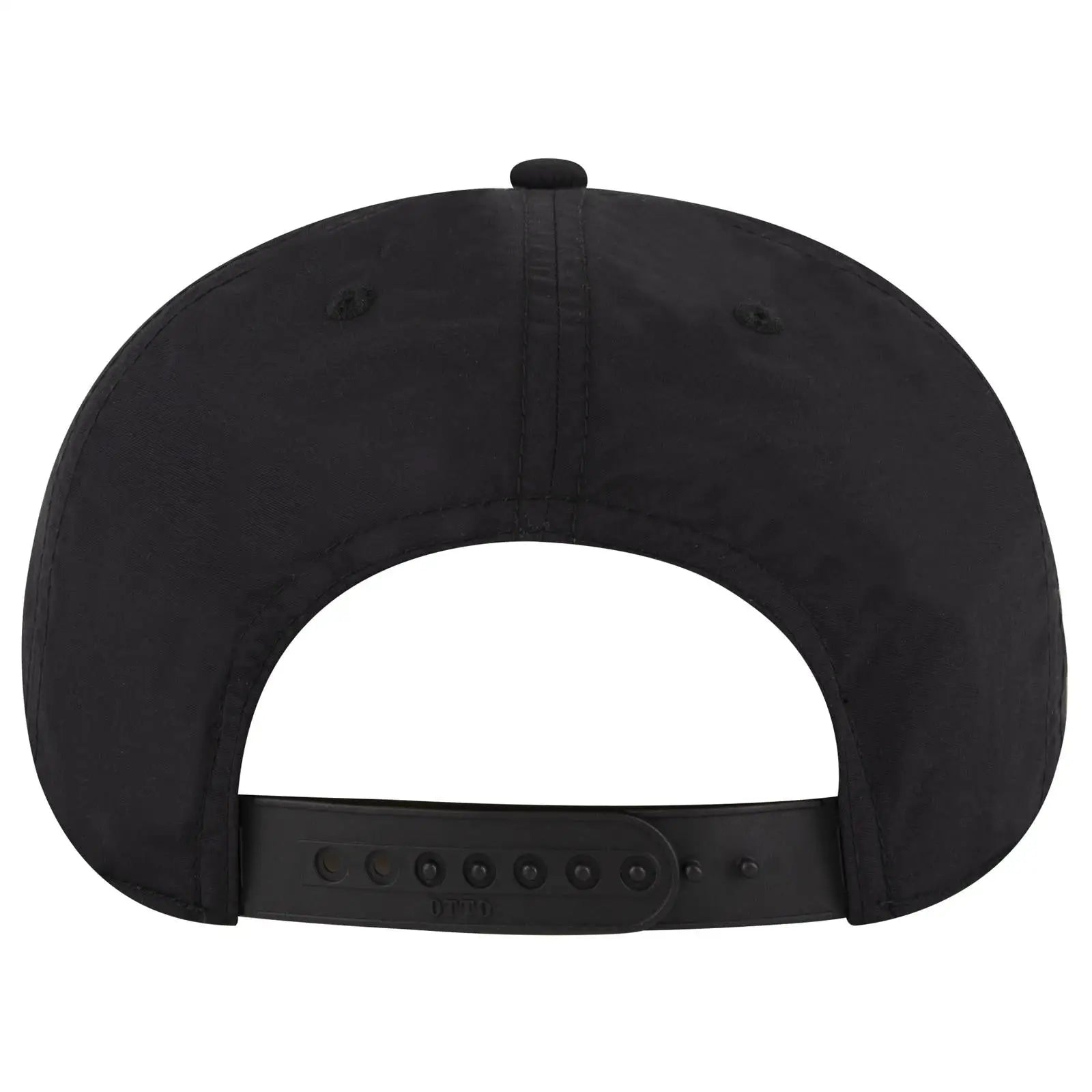 OTTO 9505-2 5 Panel Pro Style Baseball Cap - Black - Black / 7 3/8’’ - 7 5/8’’