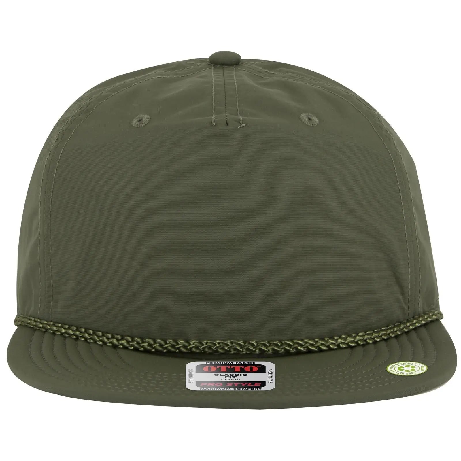 OTTO 9505-2 5 Panel Pro Style Baseball Cap - Ol. Green - Ol. Green / 7 3/8’’ - 7 5/8’’