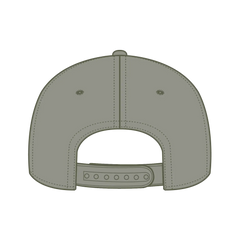 OTTO 9505-2 5 Panel Pro Style Baseball Cap - Ol. Green - Ol. Green / 7 3/8’’ - 7 5/8’’