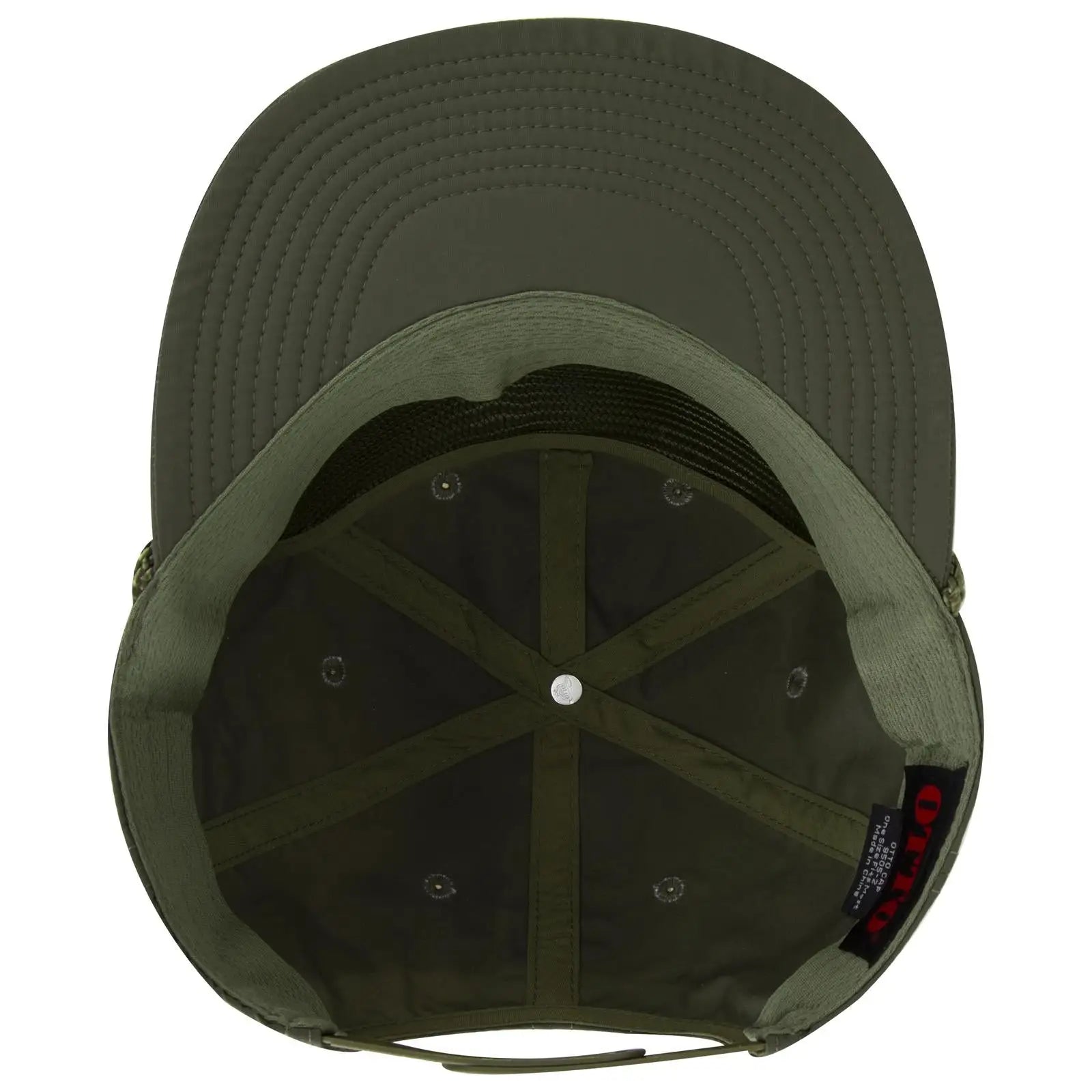 OTTO 9505-2 5 Panel Pro Style Baseball Cap - Ol. Green - Ol. Green / 7 3/8’’ - 7 5/8’’