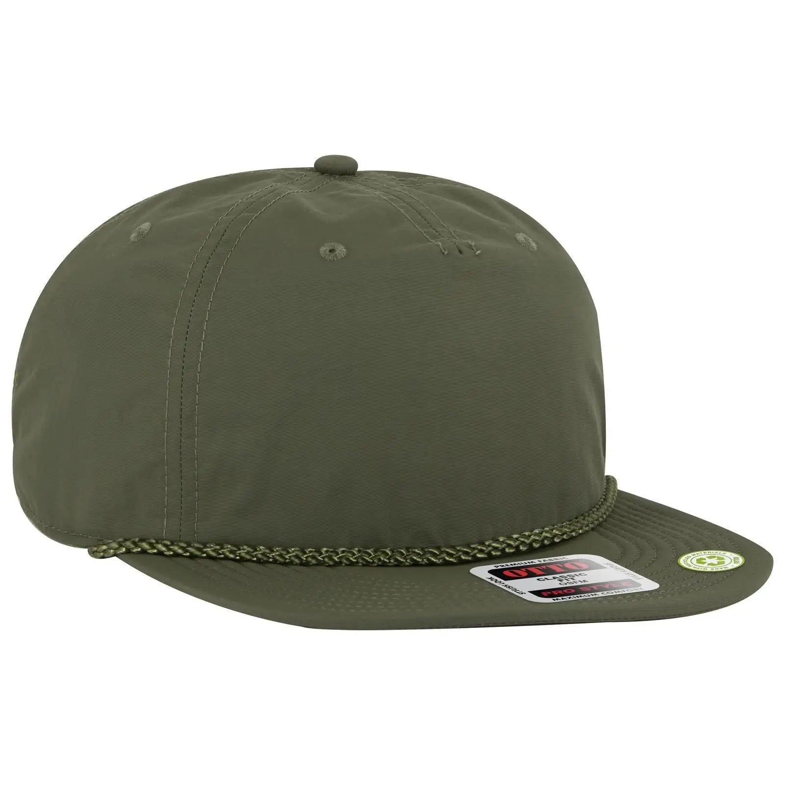 OTTO 9505-2 5 Panel Pro Style Baseball Cap - Ol. Green - Ol. Green / 7 3/8’’ - 7 5/8’’