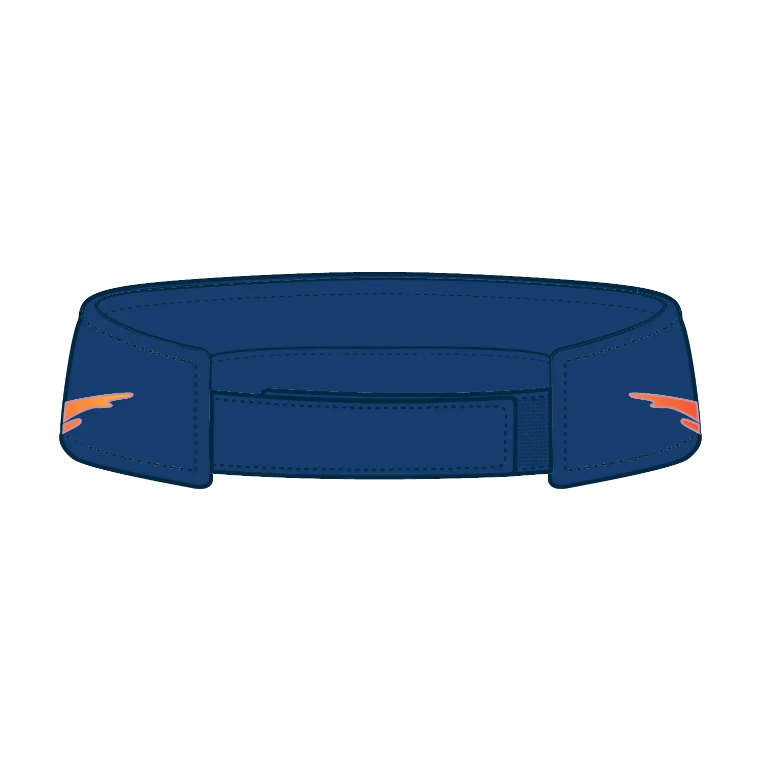 OTTO 96-541 Sun Visor - Ryl/Com/B.Org - Ryl/Com/B.Org / 6 1/2’’ - 7 5/8’’