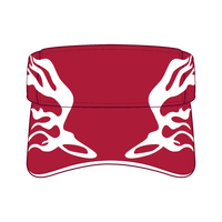 OTTO 96-577 Sun Visor - Red/Wht/Wht - Red/Wht/Wht / 6 1/2’’ - 7 5/8’’