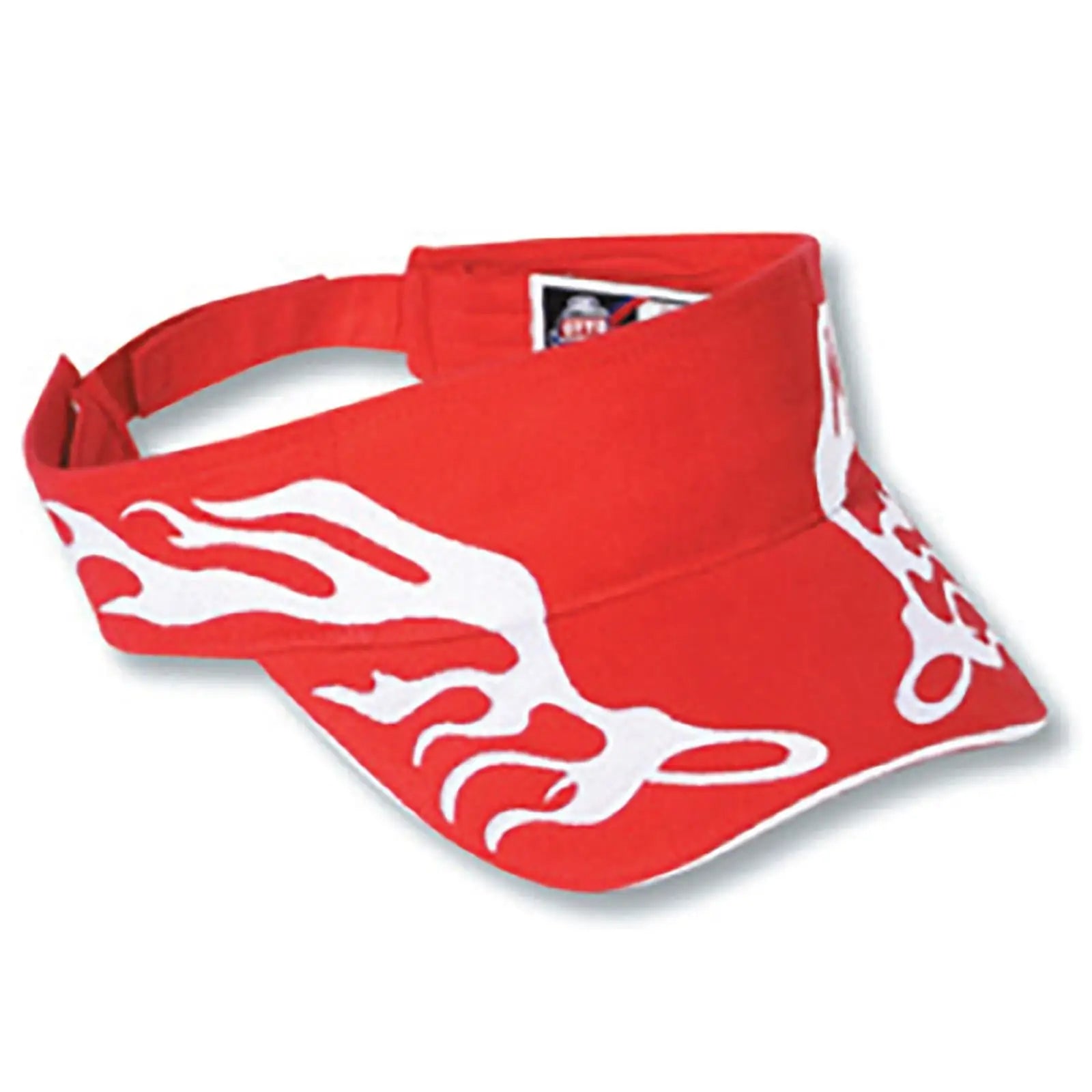 OTTO 96-577 Sun Visor - Red/Wht/Wht - Red/Wht/Wht / 6 1/2’’ - 7 5/8’’