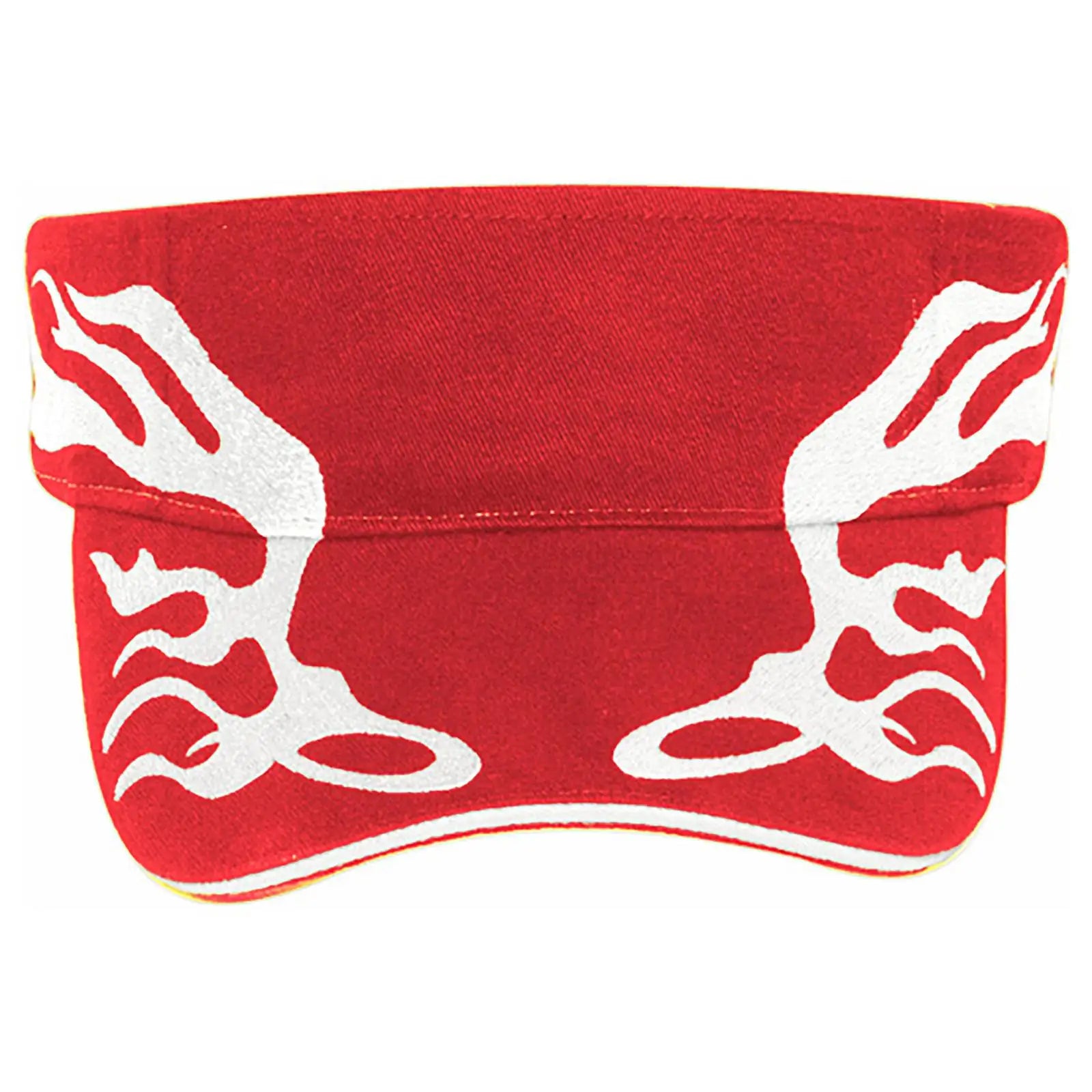 OTTO 96-577 Sun Visor - Red/Wht/Wht - Red/Wht/Wht / 6 1/2’’ - 7 5/8’’