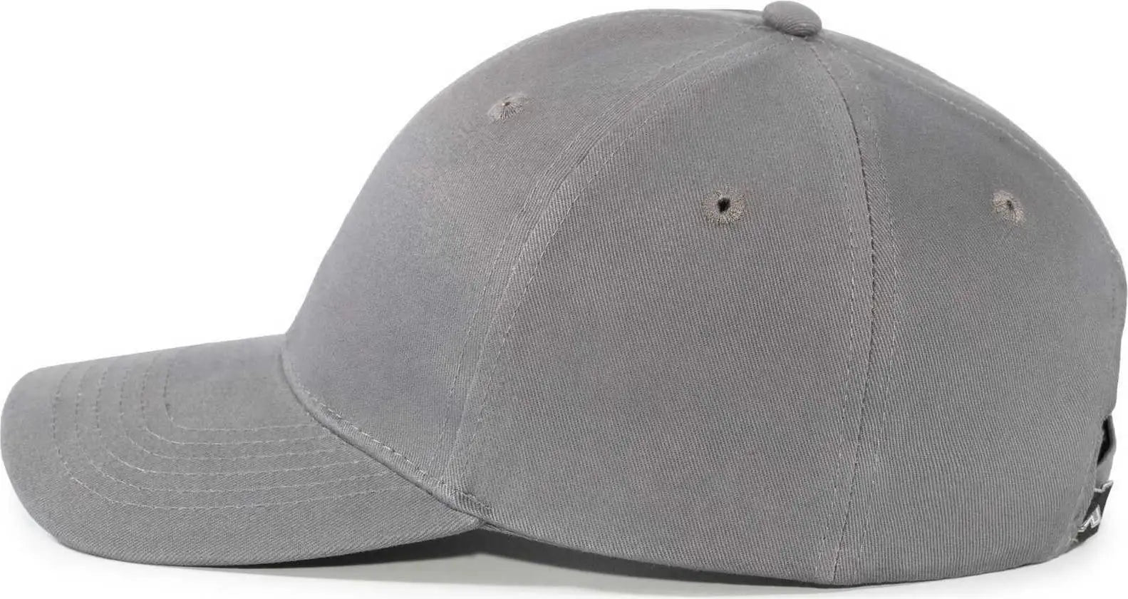 Pacific Headwear 101C Brushed Cotton Hook-and-Loop Cap - Graphite - Dark Gray / 7’’ - 7 7/8’’