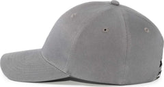 Pacific Headwear 101C Brushed Cotton Hook-and-Loop Cap - Graphite - Dark Gray / 7’’ - 7 7/8’’