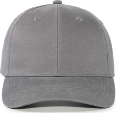 Pacific Headwear 101C Brushed Cotton Hook-and-Loop Cap - Graphite - Dark Gray / 7’’ - 7 7/8’’