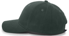 Pacific Headwear 101C Brushed Cotton Hook-and-Loop Cap - Hunter - Forest / 7’’ - 7 7/8’’
