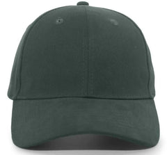Pacific Headwear 101C Brushed Cotton Hook-and-Loop Cap - Hunter - Forest / 7’’ - 7 7/8’’