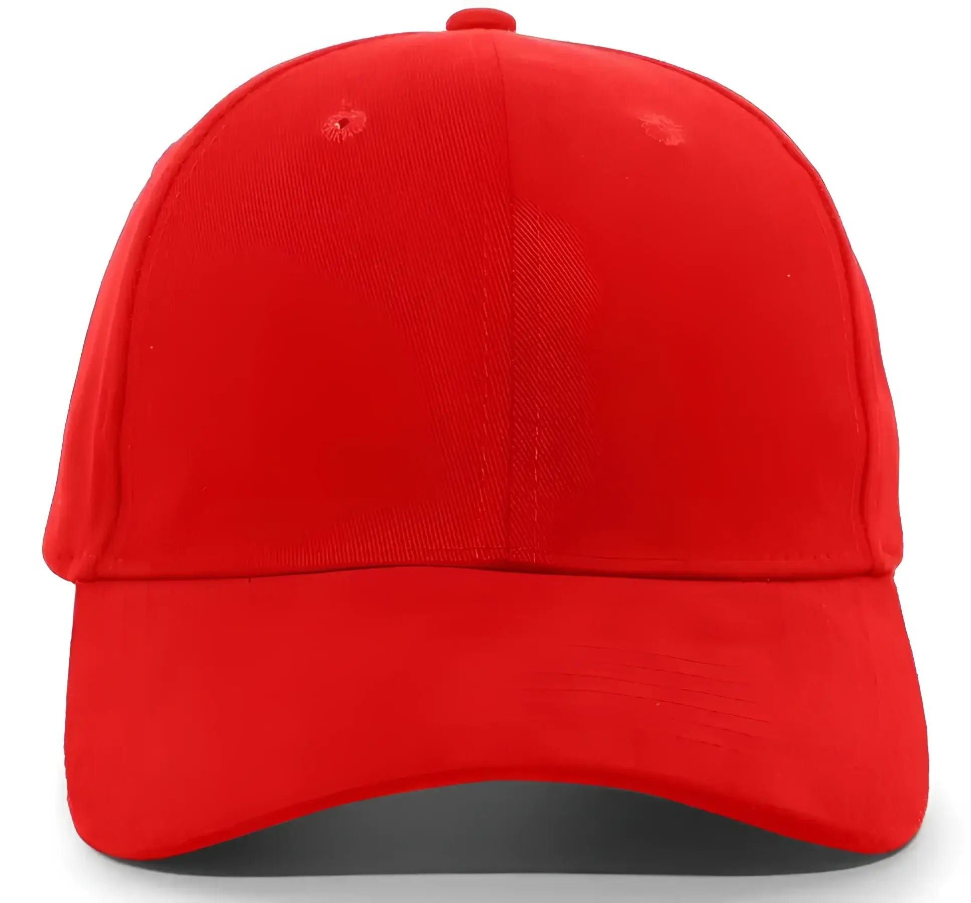 Pacific Headwear 101C Brushed Cotton Hook-and-Loop Cap - Red - Red / 7’’ - 7 7/8’’