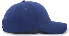 Pacific Headwear 101C Brushed Cotton Hook-and-Loop Cap - Royal - Royal / 7’’ - 7 7/8’’