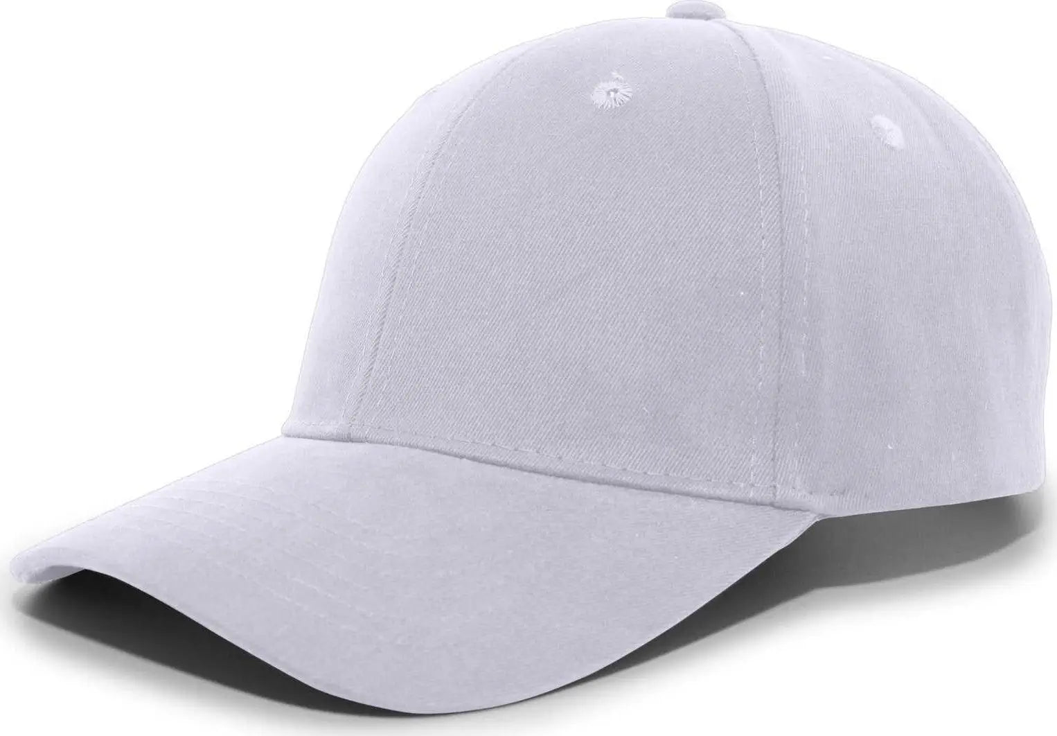 Pacific Headwear 101C Brushed Cotton Hook-and-Loop Cap - Silver - Light Gray / 7’’ - 7 7/8’’