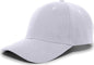 Pacific Headwear 101C Brushed Cotton Hook-and-Loop Cap - Silver - Light Gray / 7’’ - 7 7/8’’