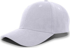 Pacific Headwear 101C Brushed Cotton Hook-and-Loop Cap - Silver - Light Gray / 7’’ - 7 7/8’’