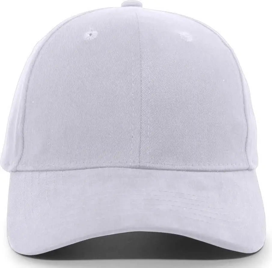 Pacific Headwear 101C Brushed Cotton Hook-and-Loop Cap - Silver - Light Gray / 7’’ - 7 7/8’’