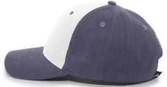 Pacific Headwear 101C Brushed Cotton Hook-and-Loop Cap - White Graphite - White Dark Gray / 7’’ - 7 7/8’’