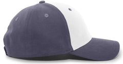 Pacific Headwear 101C Brushed Cotton Hook-and-Loop Cap - White Graphite - White Dark Gray / 7’’ - 7 7/8’’