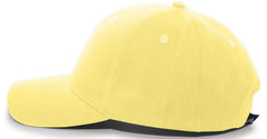 Pacific Headwear 101C Brushed Cotton Hook-and-Loop Cap - Yellow - Yellow / 7’’ - 7 7/8’’