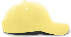 Pacific Headwear 101C Brushed Cotton Hook-and-Loop Cap - Yellow - Yellow / 7’’ - 7 7/8’’