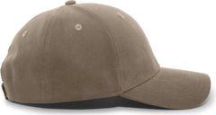 Pacific Headwear 101C Brushed Cotton Twill Hook-And-Loop Adjustable Cap - Bedrock - Bedrock / 7’’ - 7 7/8’’