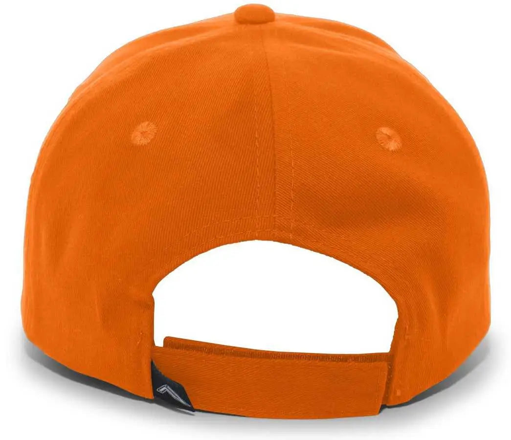 Pacific Headwear 101C Brushed Cotton Twill Hook-And-Loop Adjustable Cap - Mango - Mango / 7’’ - 7 7/8’’