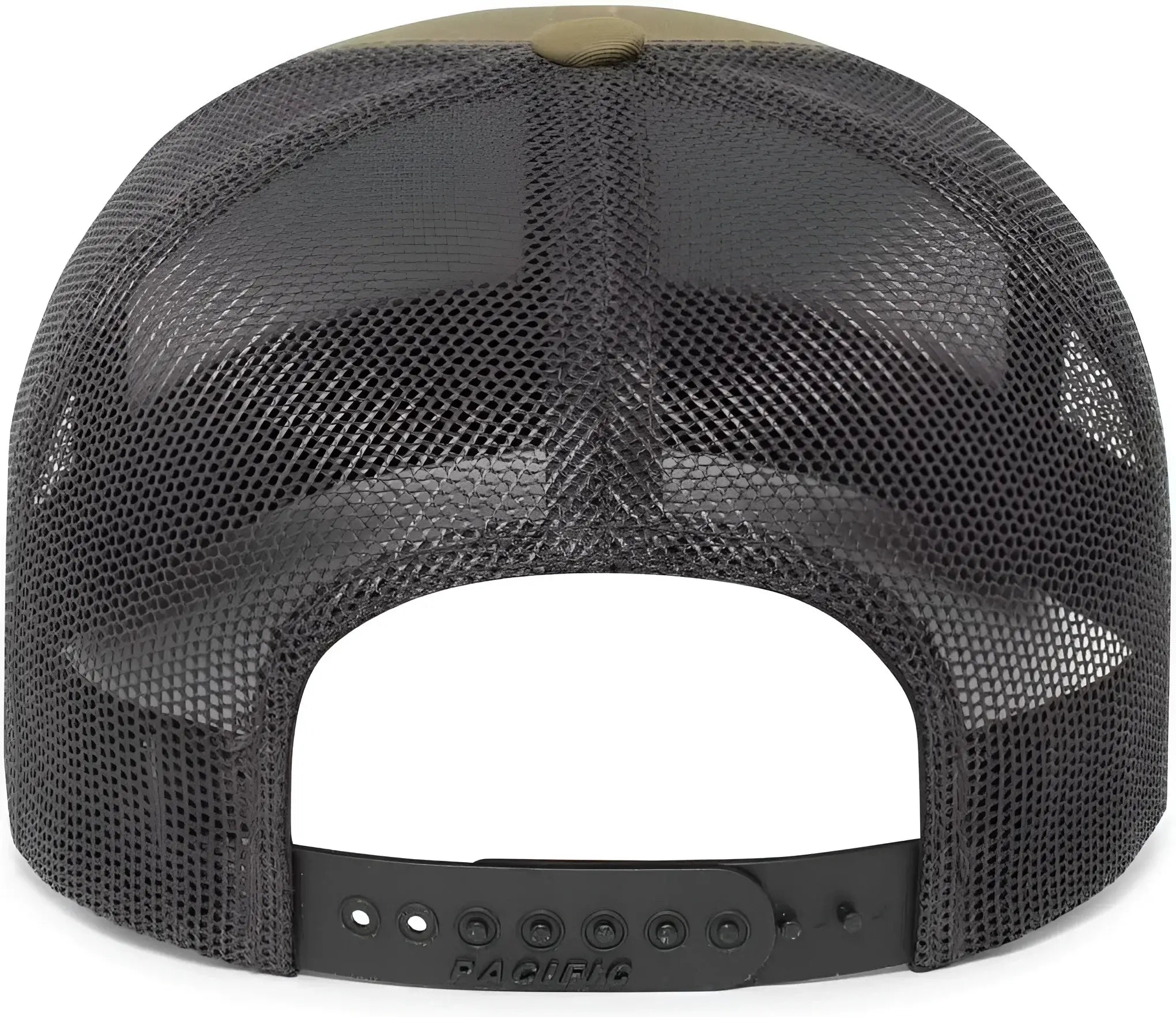 Pacific Headwear 104BR Trucker Snapback Braid Cap - Moss Green Lt Charcoal Moss Green - Moss Green Lt Charcoal Moss