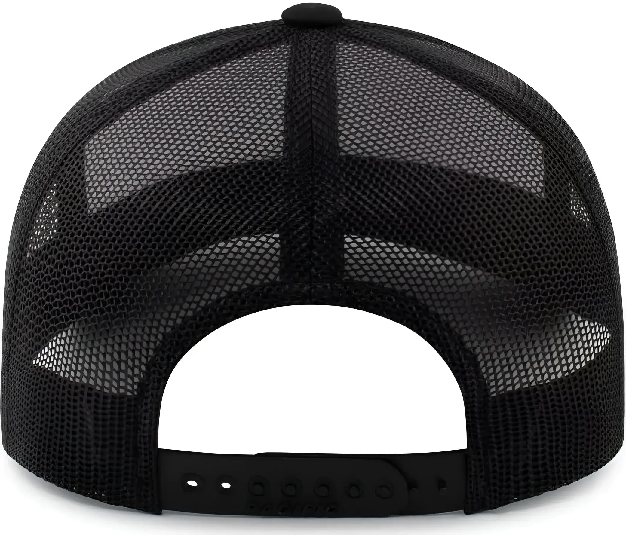 Pacific Headwear 104BR Trucker Snapback Braid Cap - White Black Black - White Black Black / 7’’ - 7 7/8’’