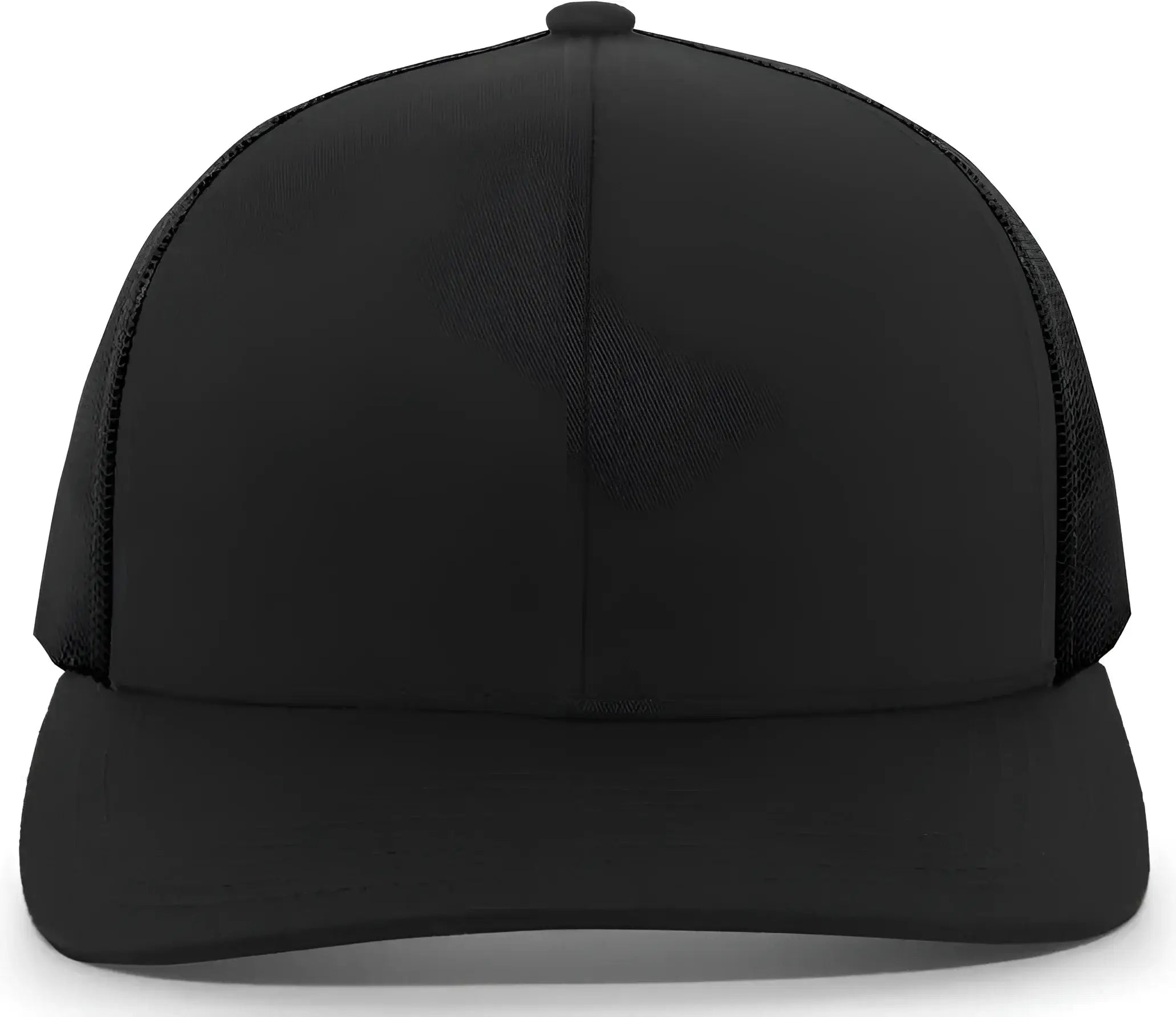 Pacific Headwear 104C Trucker Snapback Cap - Black