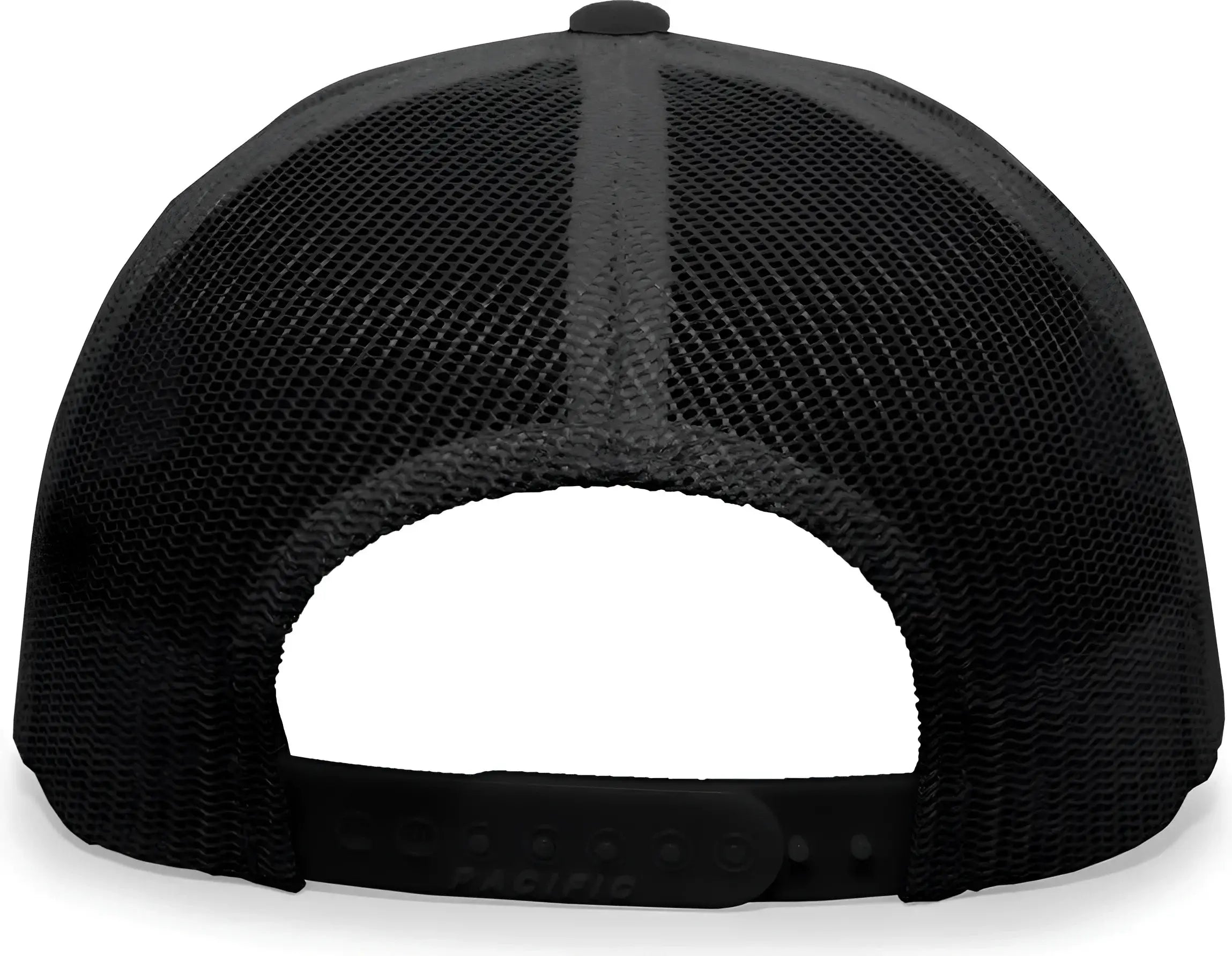 Pacific Headwear 104C Trucker Snapback Cap - Black