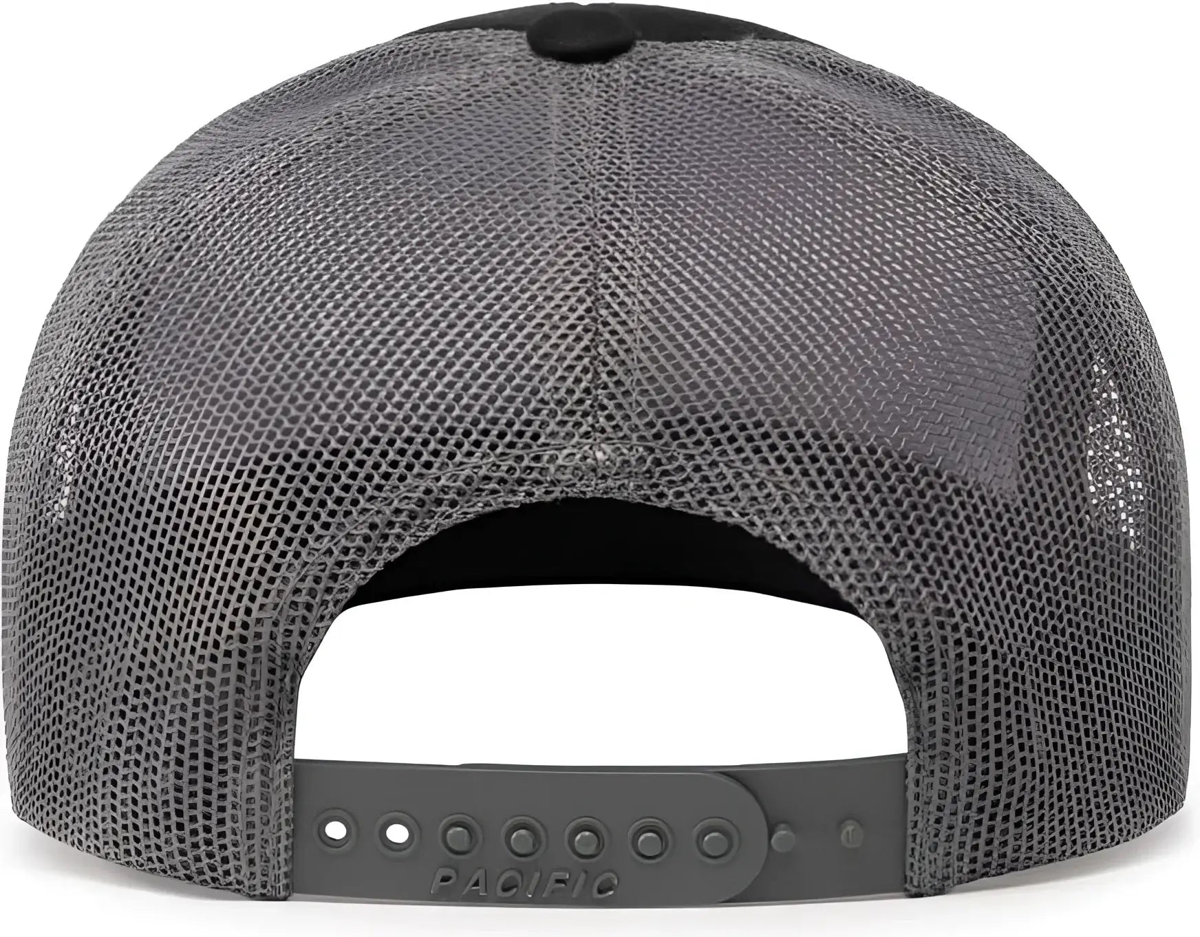 Pacific Headwear 104C Trucker Snapback Cap - Black Graphite
