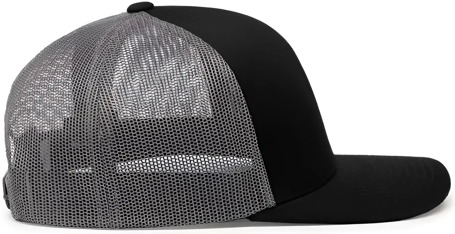 Pacific Headwear 104C Trucker Snapback Cap - Black Graphite