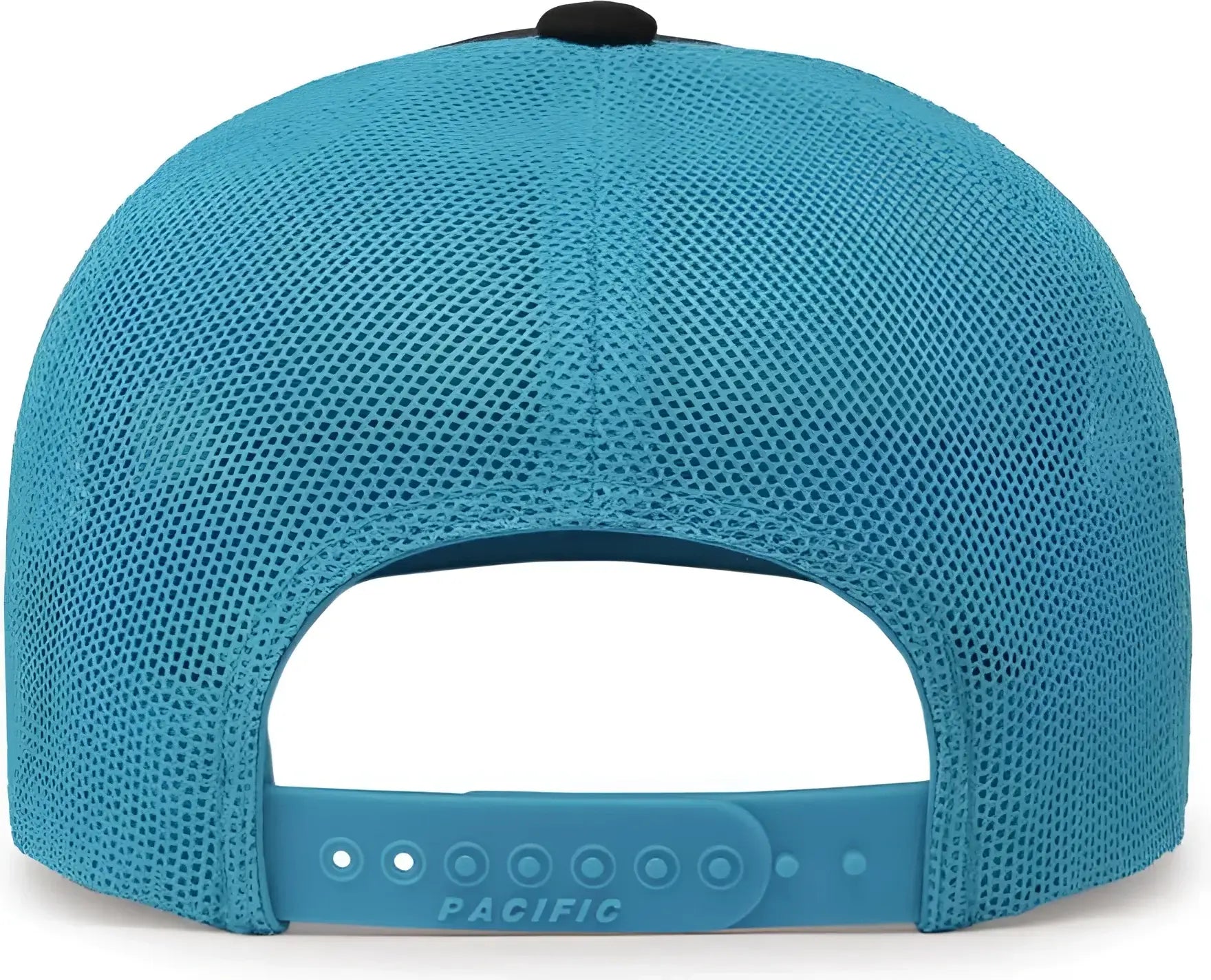 Pacific Headwear 104C Trucker Snapback Cap - Black Neon Blue - Black Blue / 7’’ - 7 7/8’’
