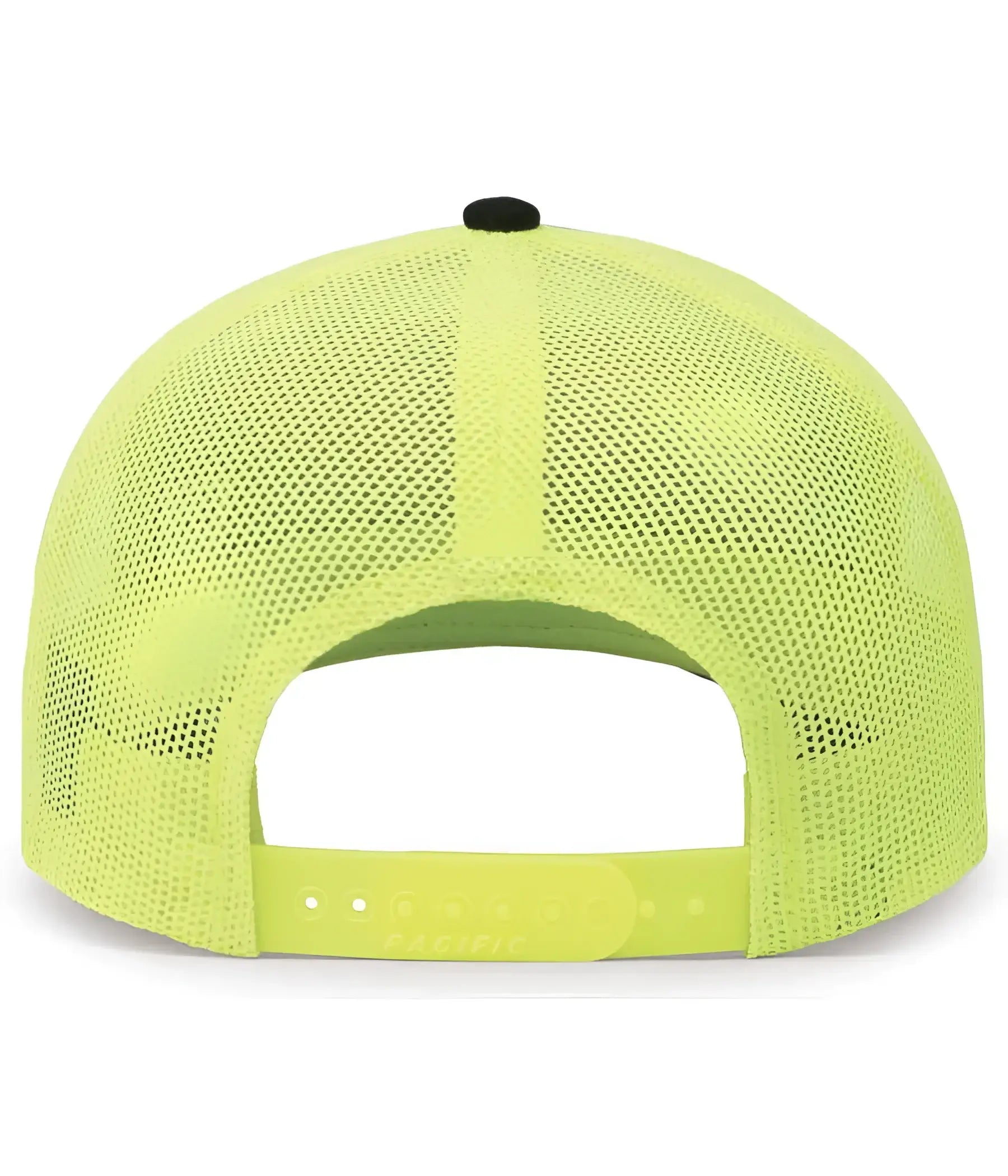Pacific Headwear 104C Trucker Snapback Cap - Black Neon Yellow - Black Yellow / 7’’ - 7 7/8’’
