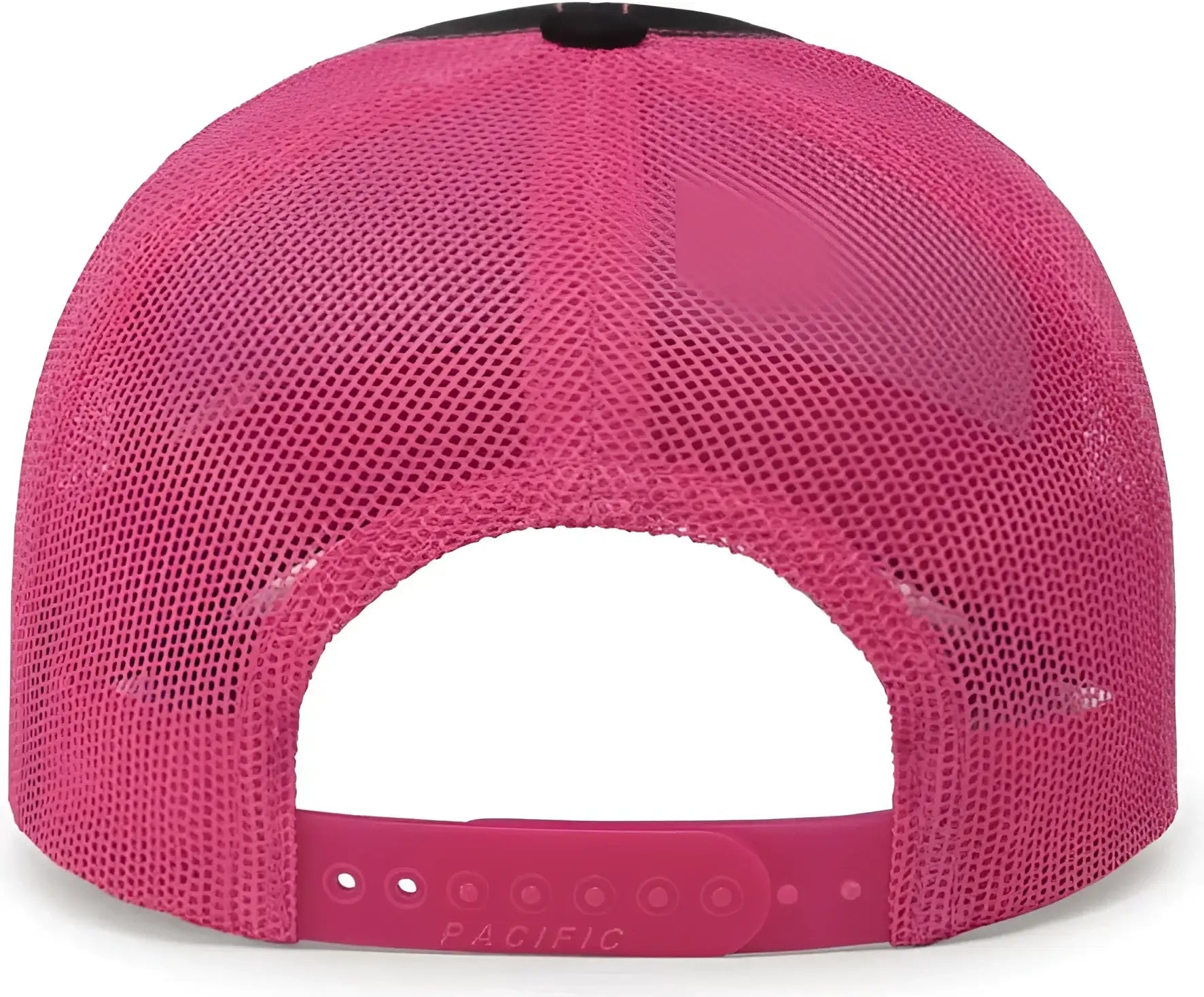 Pacific Headwear 104C Trucker Snapback Cap - Black Pink - Black Pink / 7’’ - 7 7/8’’