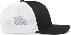 Pacific Headwear 104C Trucker Snapback Cap Black White