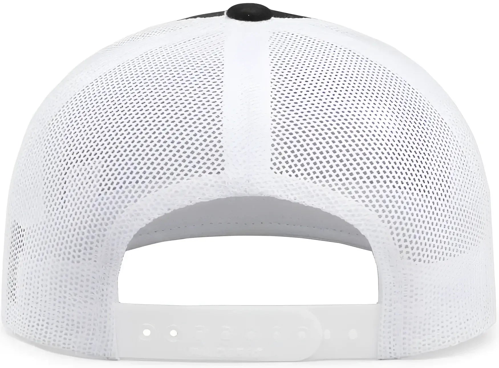 Pacific Headwear 104C Trucker Snapback Cap - Black White