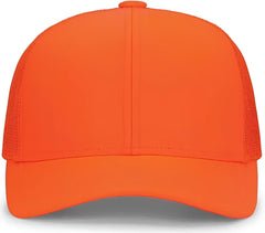 Pacific Headwear 104C Trucker Snapback Cap Blaze Orange Blaze / 7’’ 7 7/8’’
