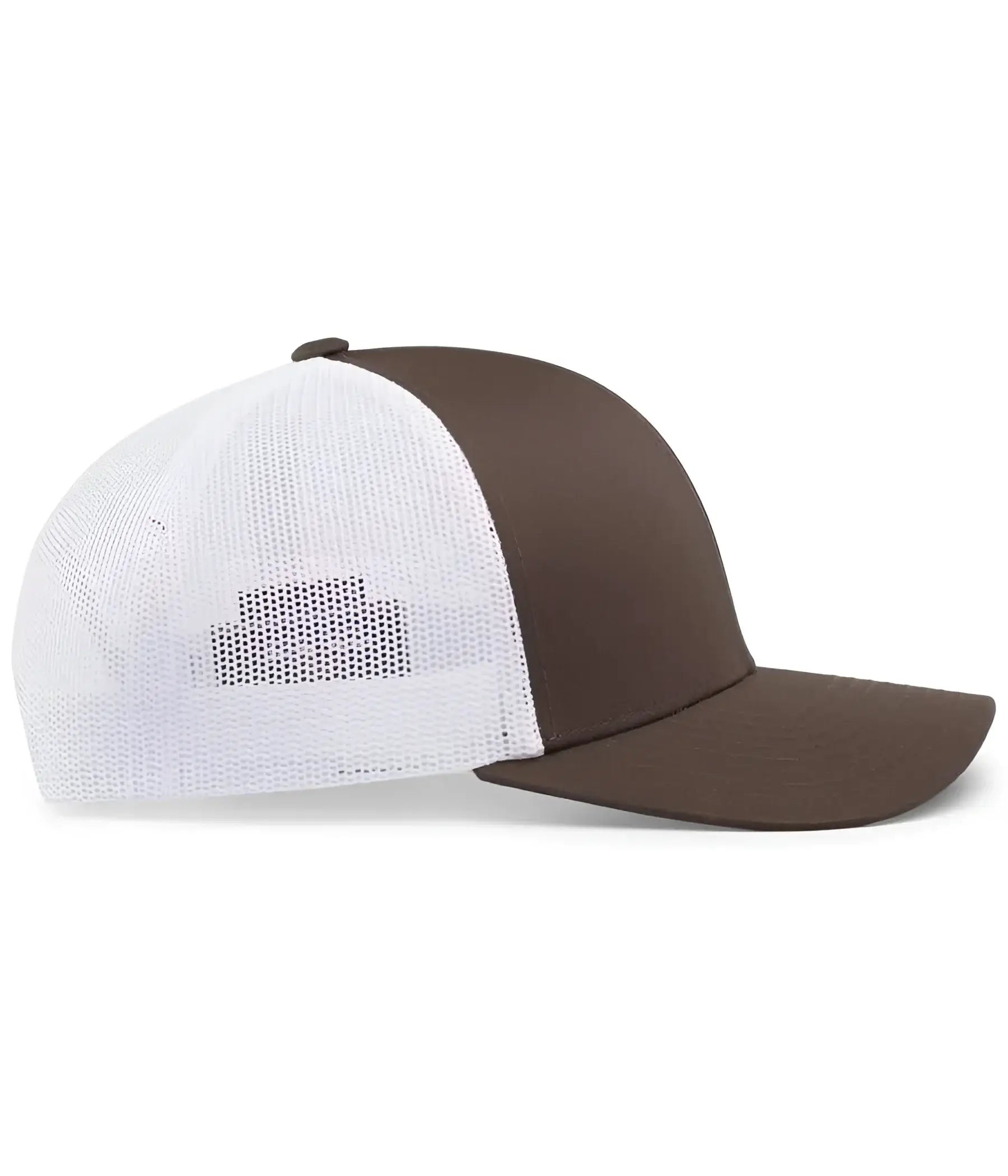 Pacific Headwear 104C Trucker Snapback Cap - Brown White - Brown White / 7’’ - 7 7/8’’